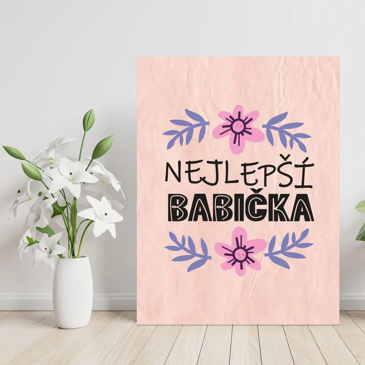Dárková cedulka Nejlepší babička: 30x40 cm