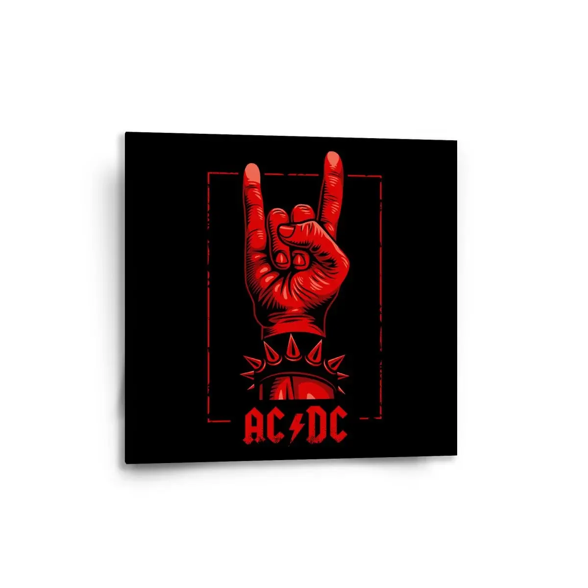 Obraz ACDC Červená ruka - 50x50 cm