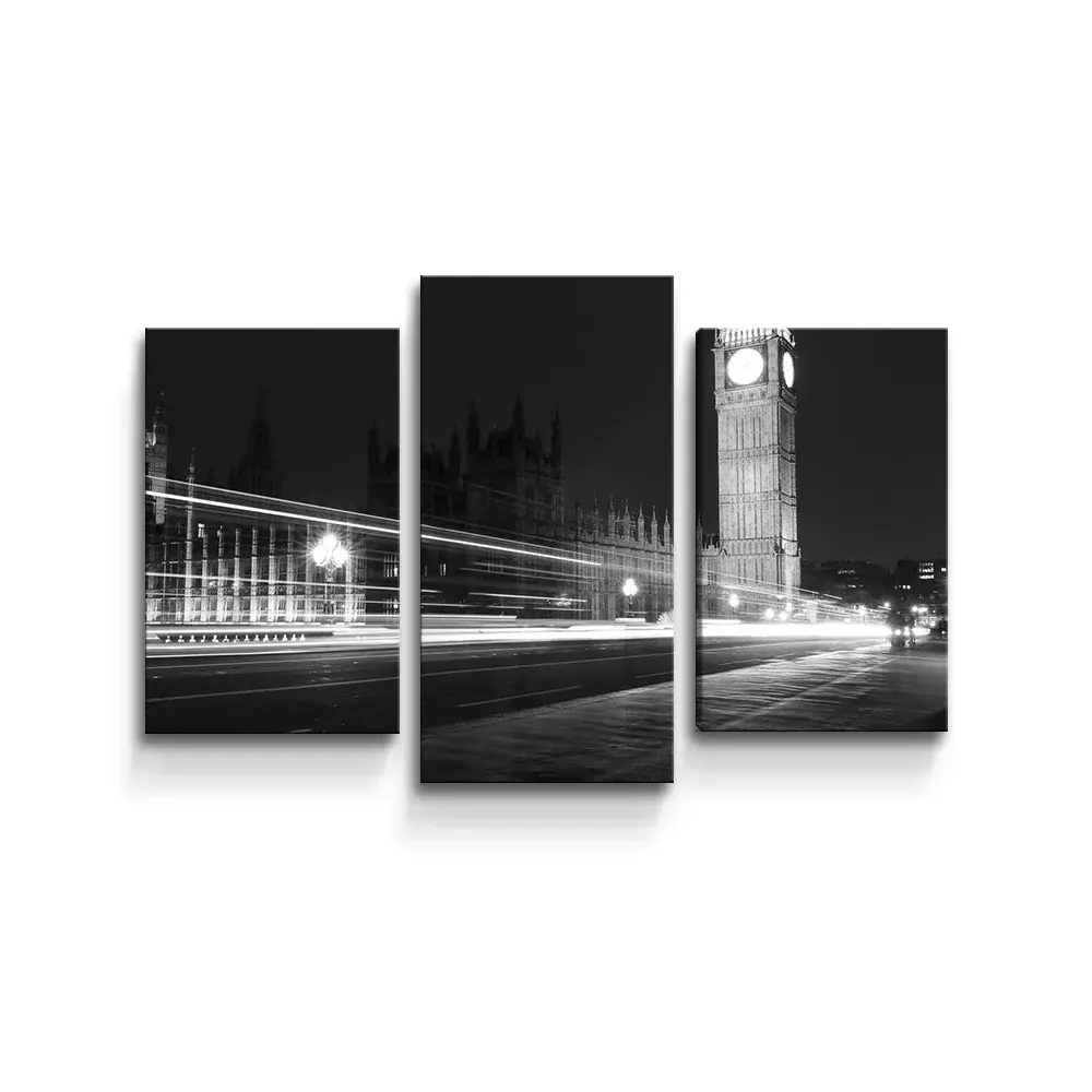 Obraz - 3-dílný Westminsterský palác - 75x50 cm