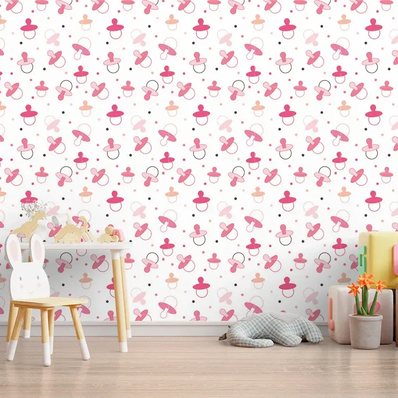 Tapeta Růžové dudlíky - 208x125 cm