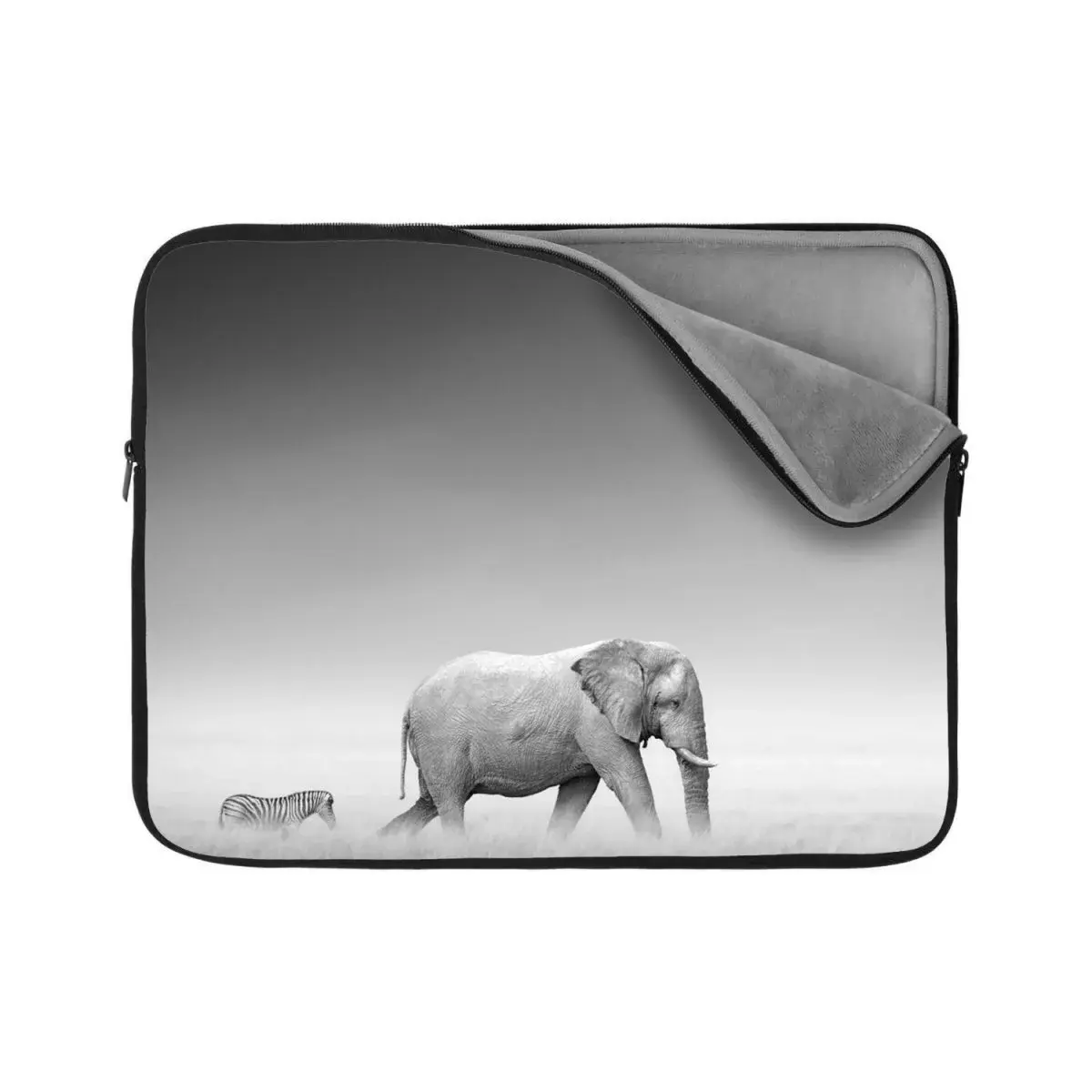 Obal na notebook Slon a zebra - 17"