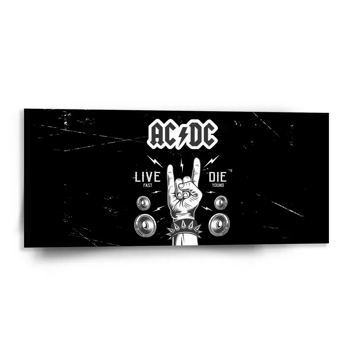 Obraz ACDC Live fast, die young - 110x50 cm