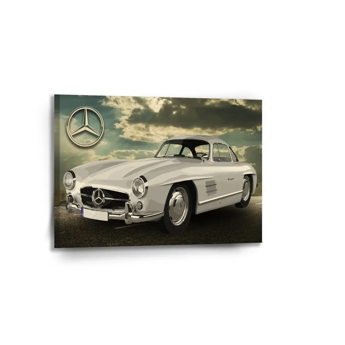 Obraz Mercedes-Benz 300 SL Na silnici - 90x60 cm