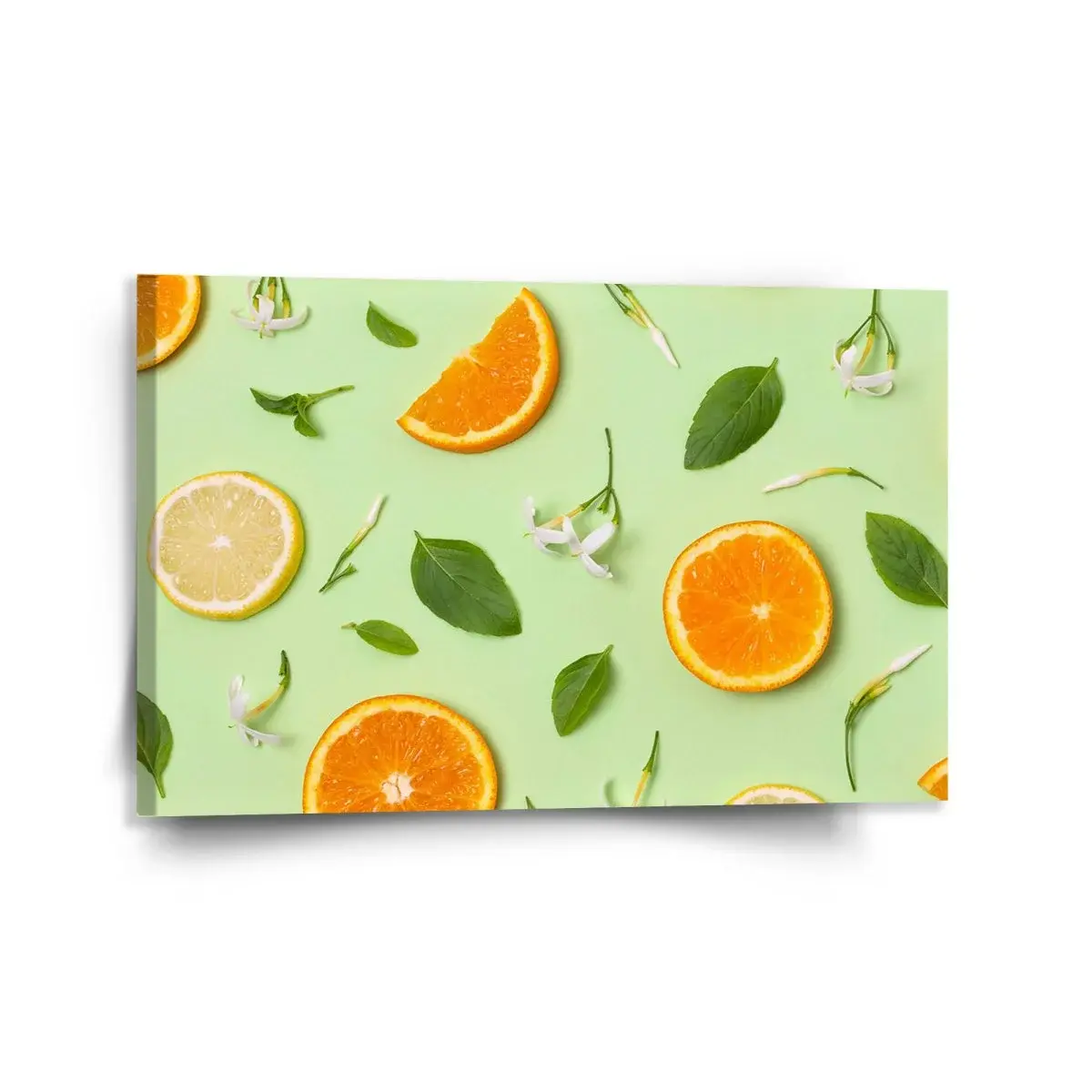 Obraz Citrus a květ - 120x80 cm