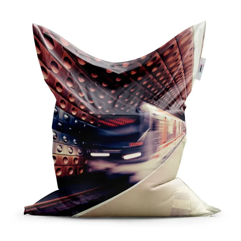 Sedací vak Metro v barevné stanici - 200x140 cm