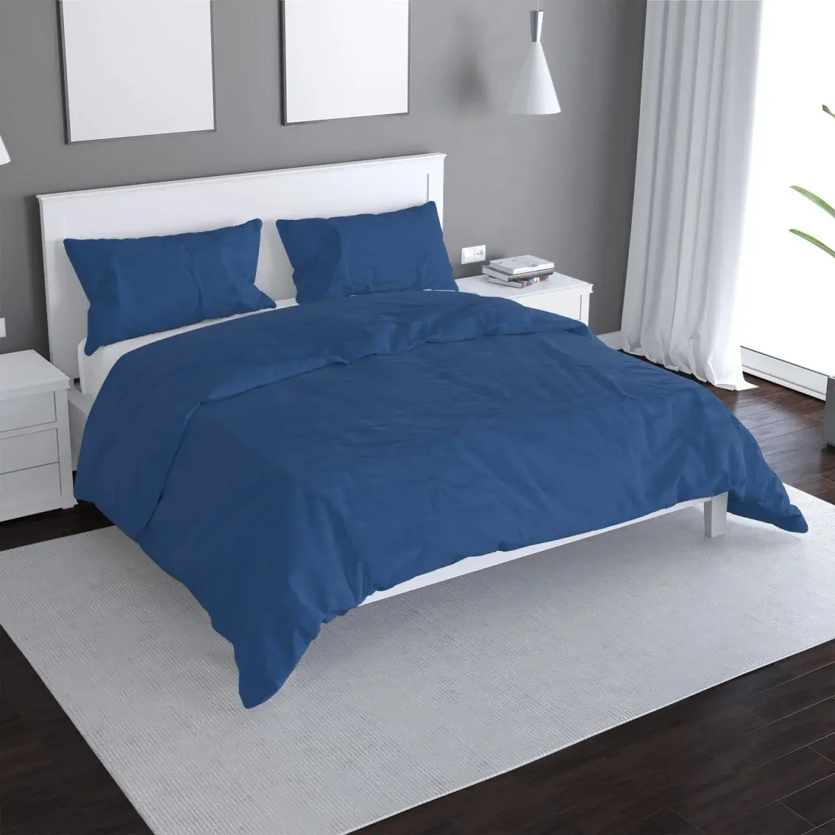Povlečení Modrá 2 - 140x200 / 90x70
