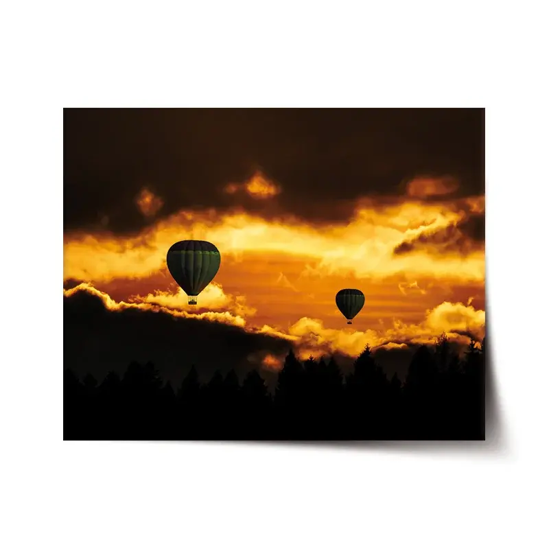 Plakát Horkovzdušné balony - 60x40 cm