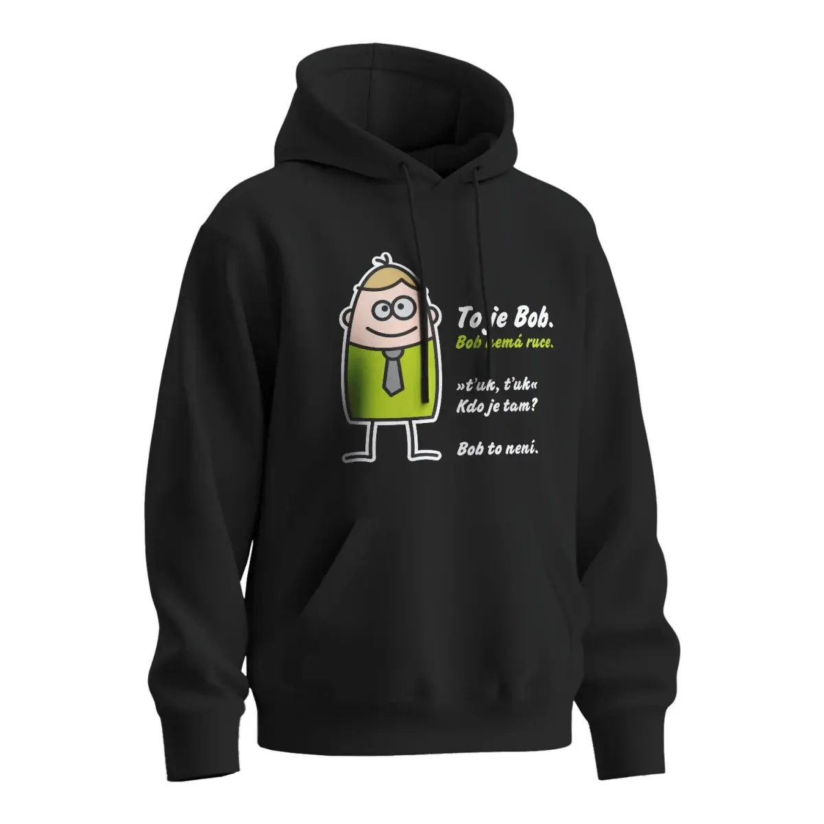 Mikina s potiskem Tohle je Bob - černá XL