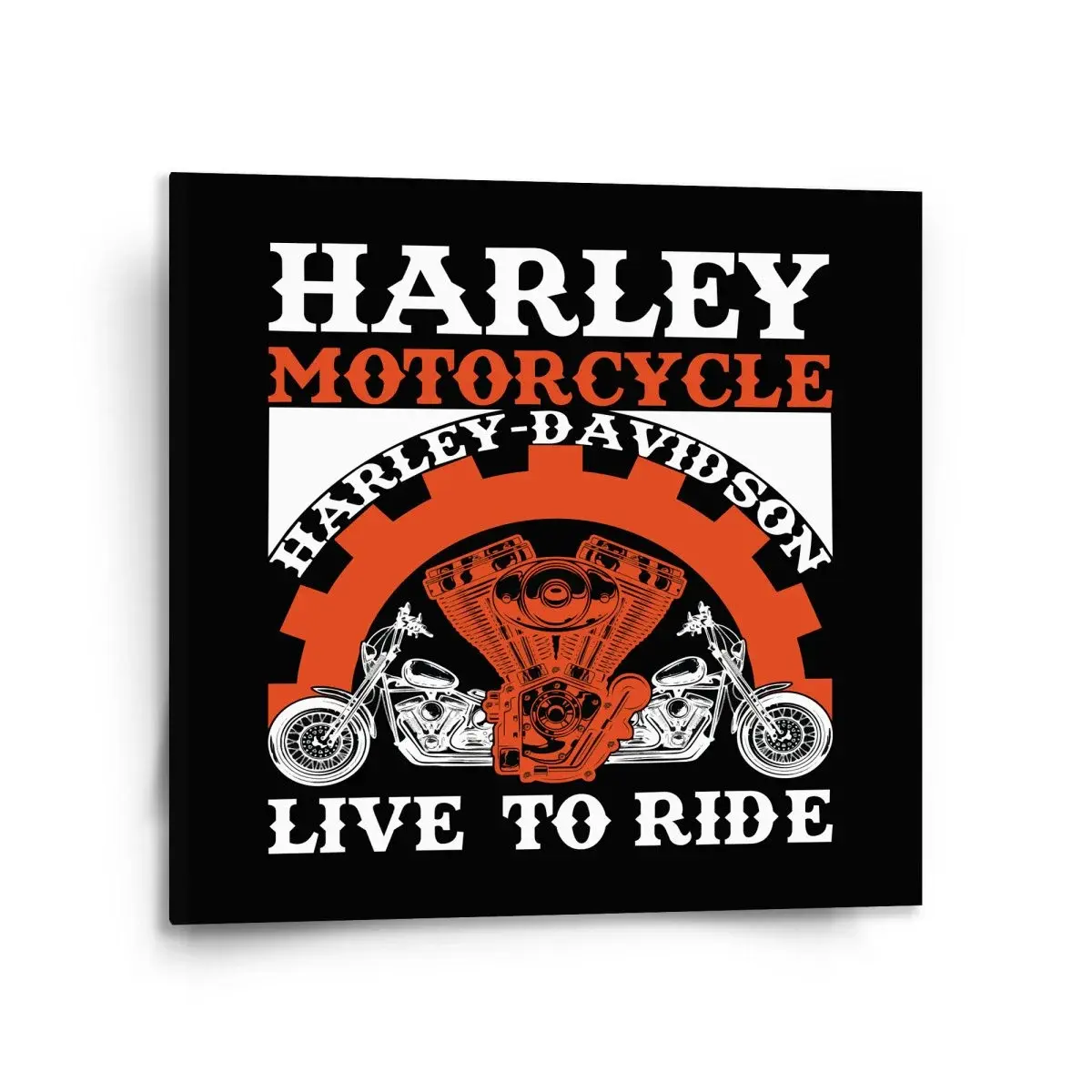 Obraz Harley-Davidson Live to ride - 110x110 cm
