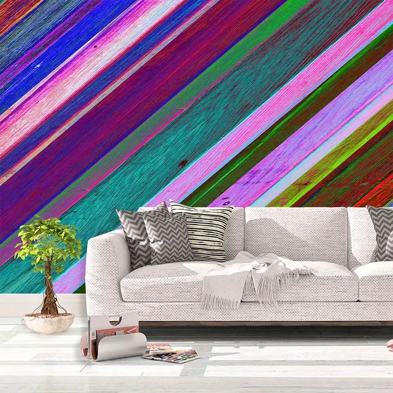 Tapeta Nabarvené dřevo - 208x125 cm