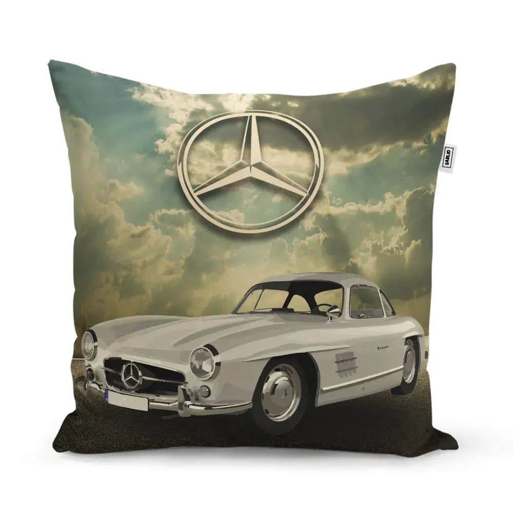 Polštář Mercedes-Benz 300 SL Na silnici - 60x60 cm