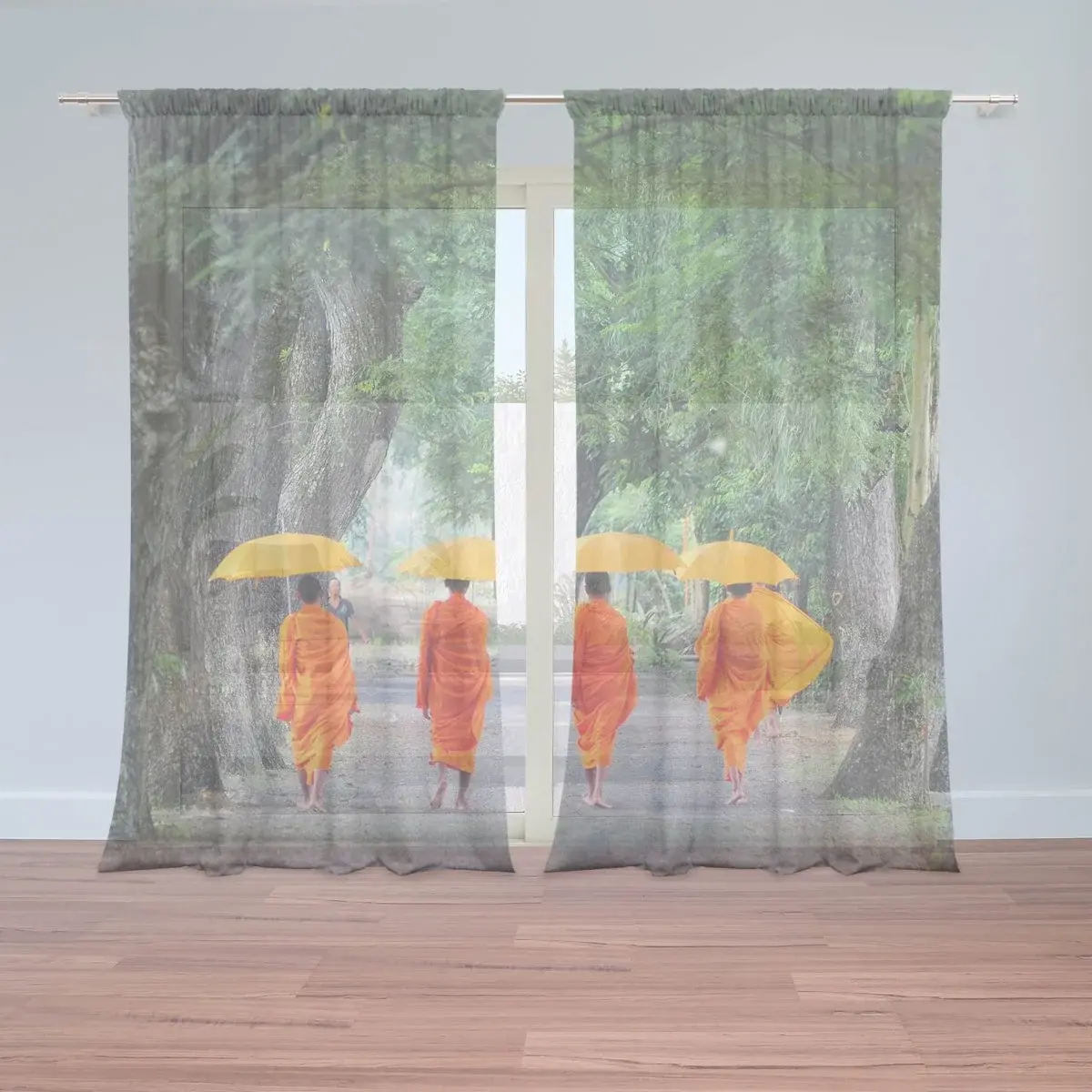 Záclony Mniši: 2ks 150x250cm