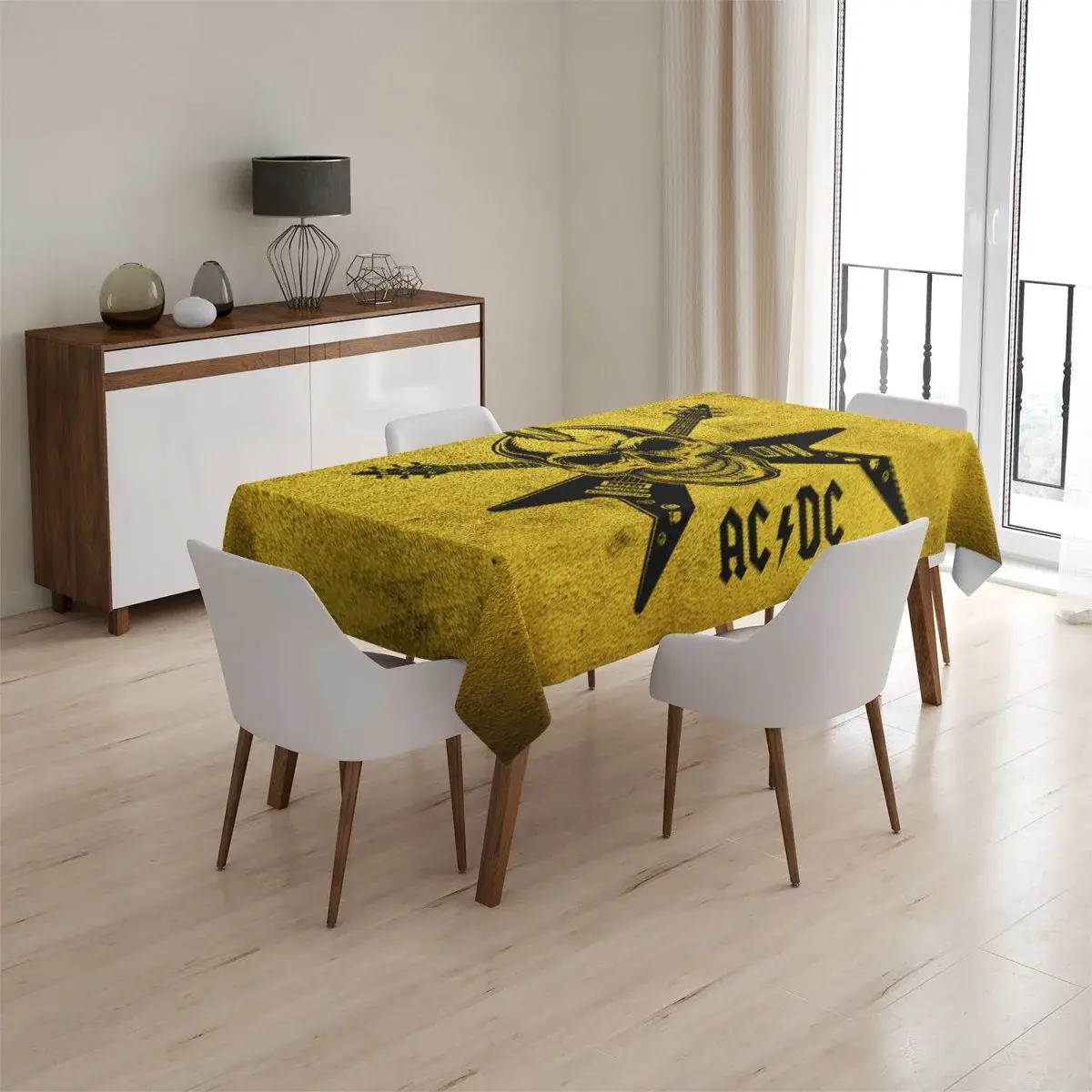Ubrus ACDC Lebka - 145x240 cm