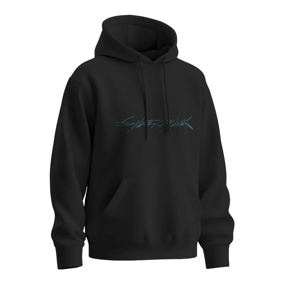 Mikina s potiskem Cyberpunk 2077 nápis - černá 2XL
