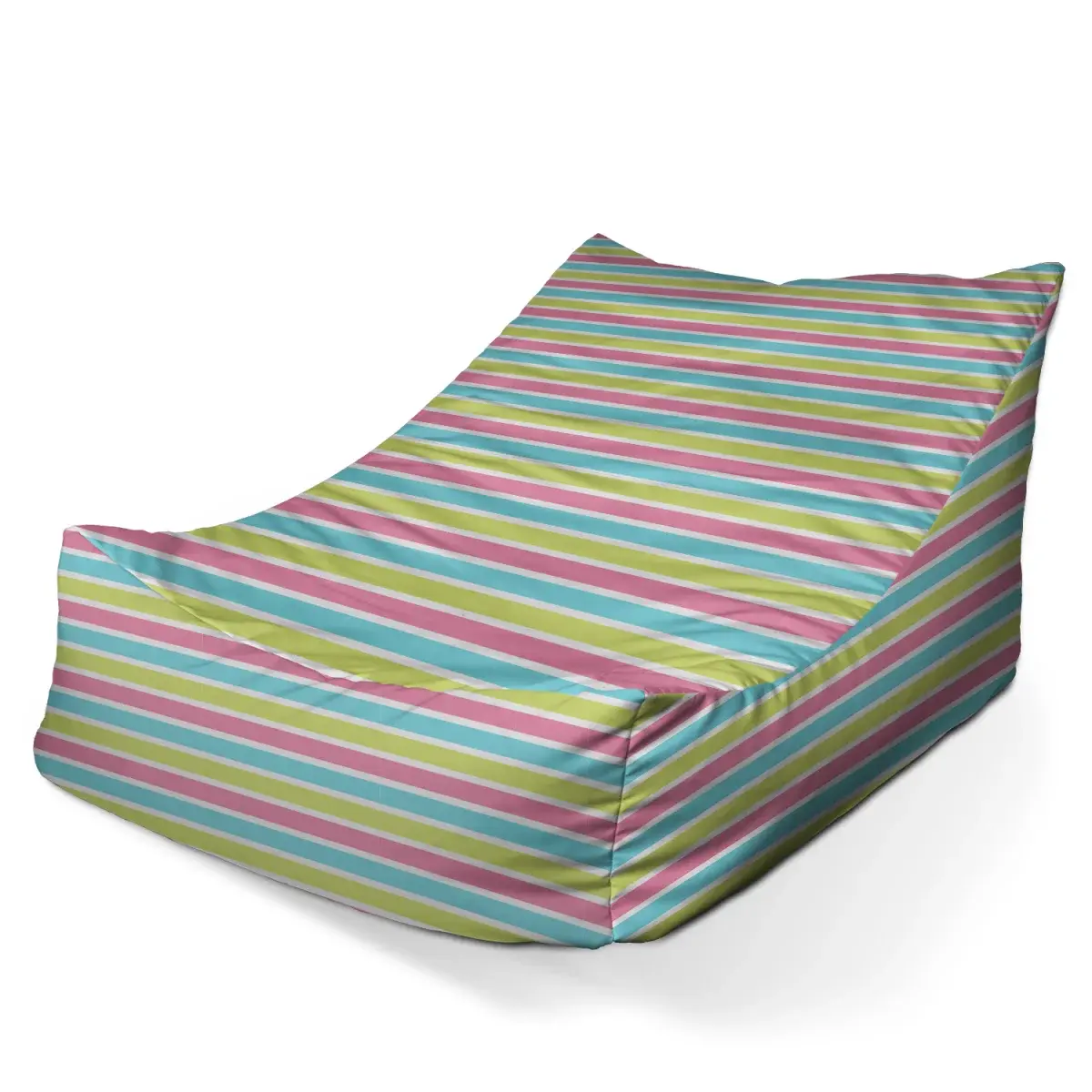 Sedací vak Lounge Proužky - 120 x 100 x 80 cm