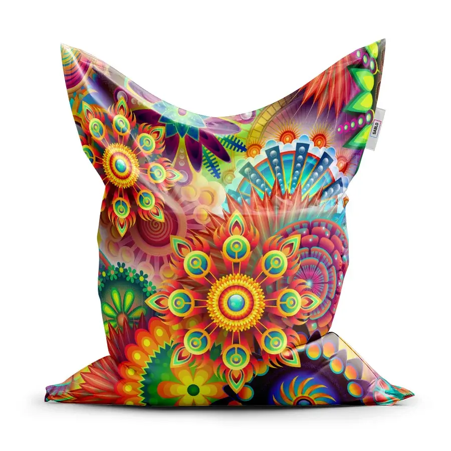 Sedací vak Classic Barevné obrazce - 150x100 cm
