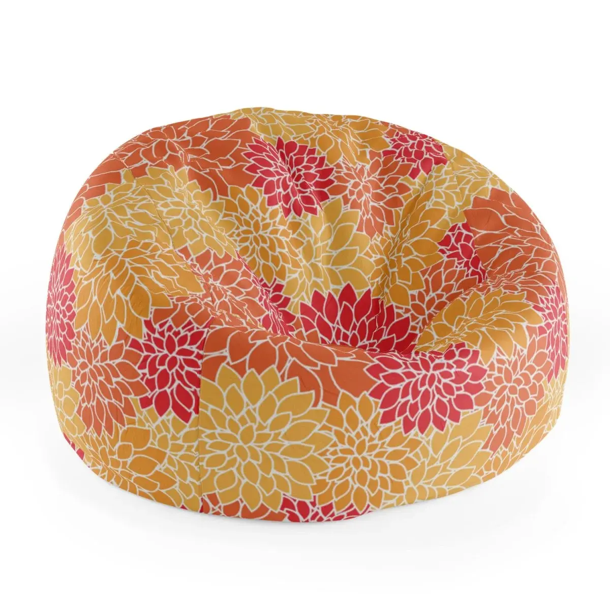 Sedací vak Cocoon Barevné květiny - 115 x 75 x 45 cm