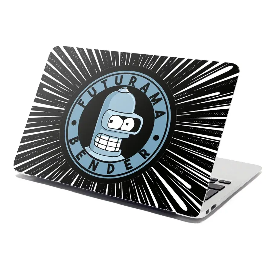 Samolepka na notebook Futurama Bender Vesmír - 38x26 cm