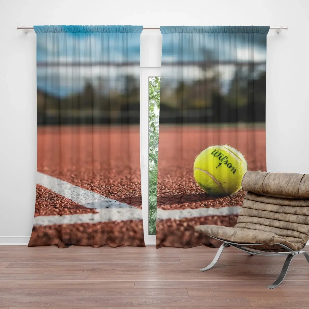 Závěs Tennis: 2ks 140x250cm