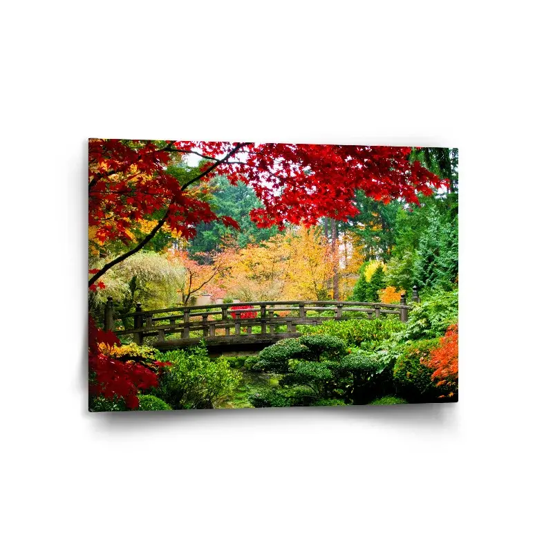 Obraz Most v parku - 120x80 cm