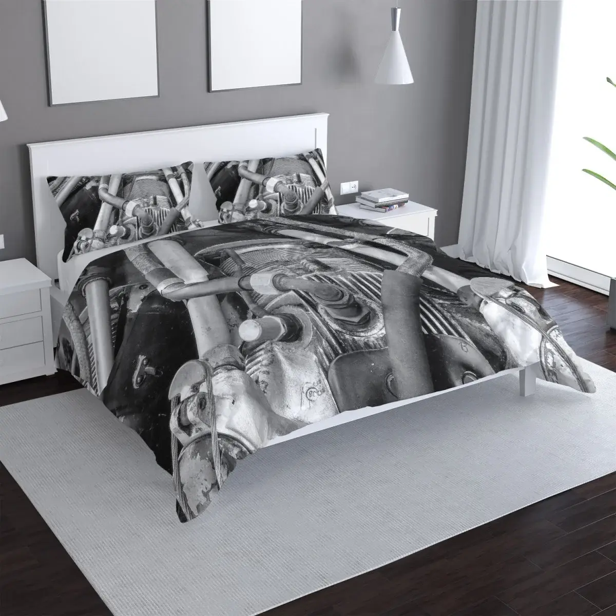 Povlečení Motor - 140x200 / 90x70