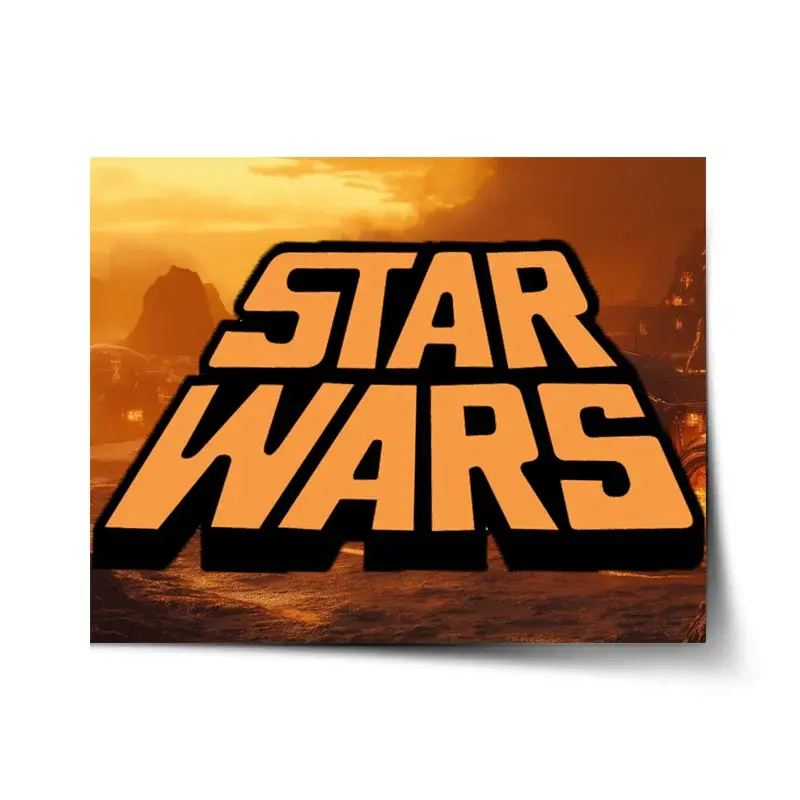 Plakát Star Wars Lávová planeta - 60x40 cm