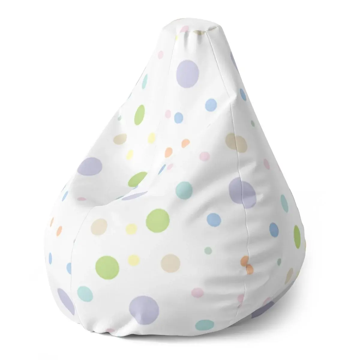Sedací vak Pear Barevné puntíky - 140 x 100 x 25 cm