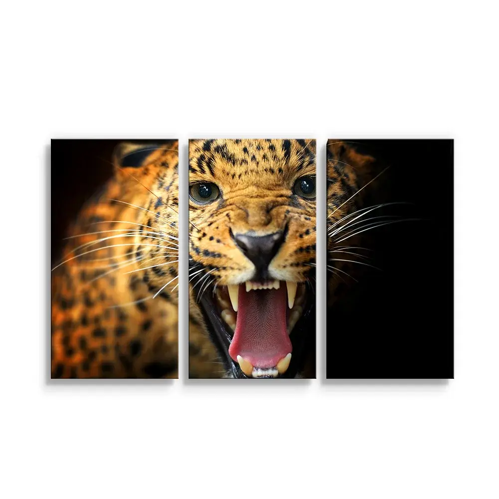 Obraz - 3-dílný Gepard 2 - 120x80 cm