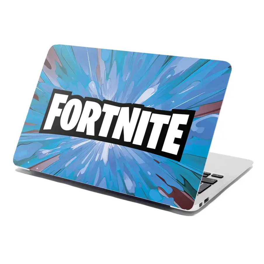 Samolepka na notebook FORTNITE modrá - 29x20 cm