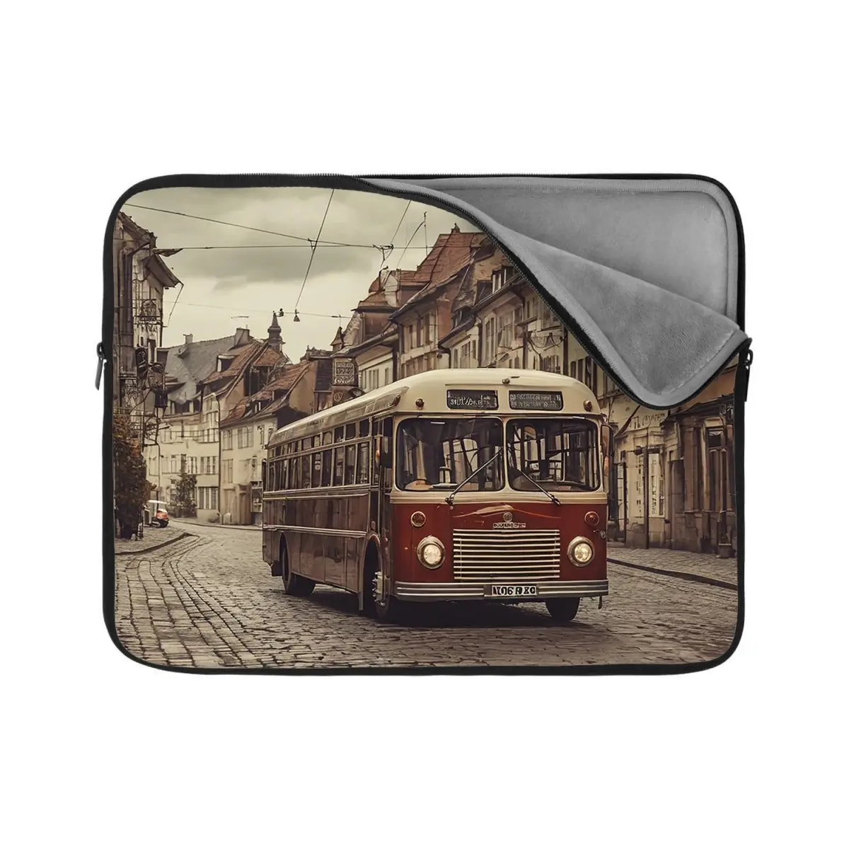 Obal na notebook Historický autobus - 17"