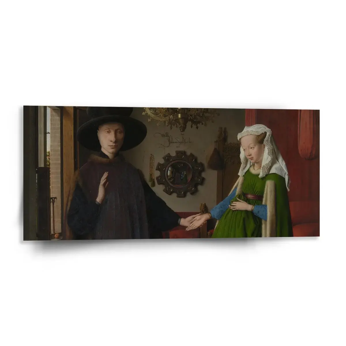 Obraz Svatba manželů - Jan van Eyck - 110x50 cm