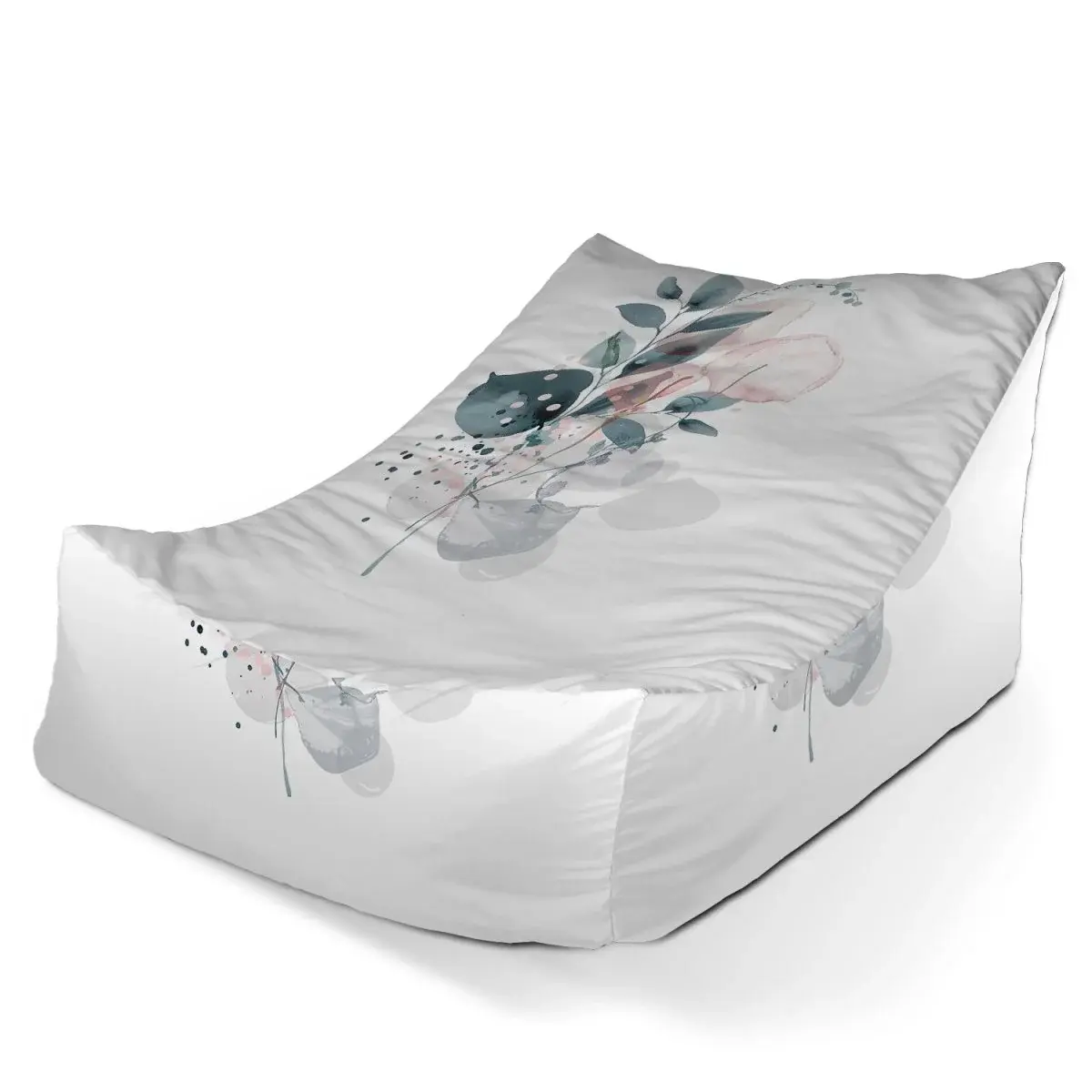 Sedací vak Lounge Květinová abstrakce - 80 x 95 x 50 cm