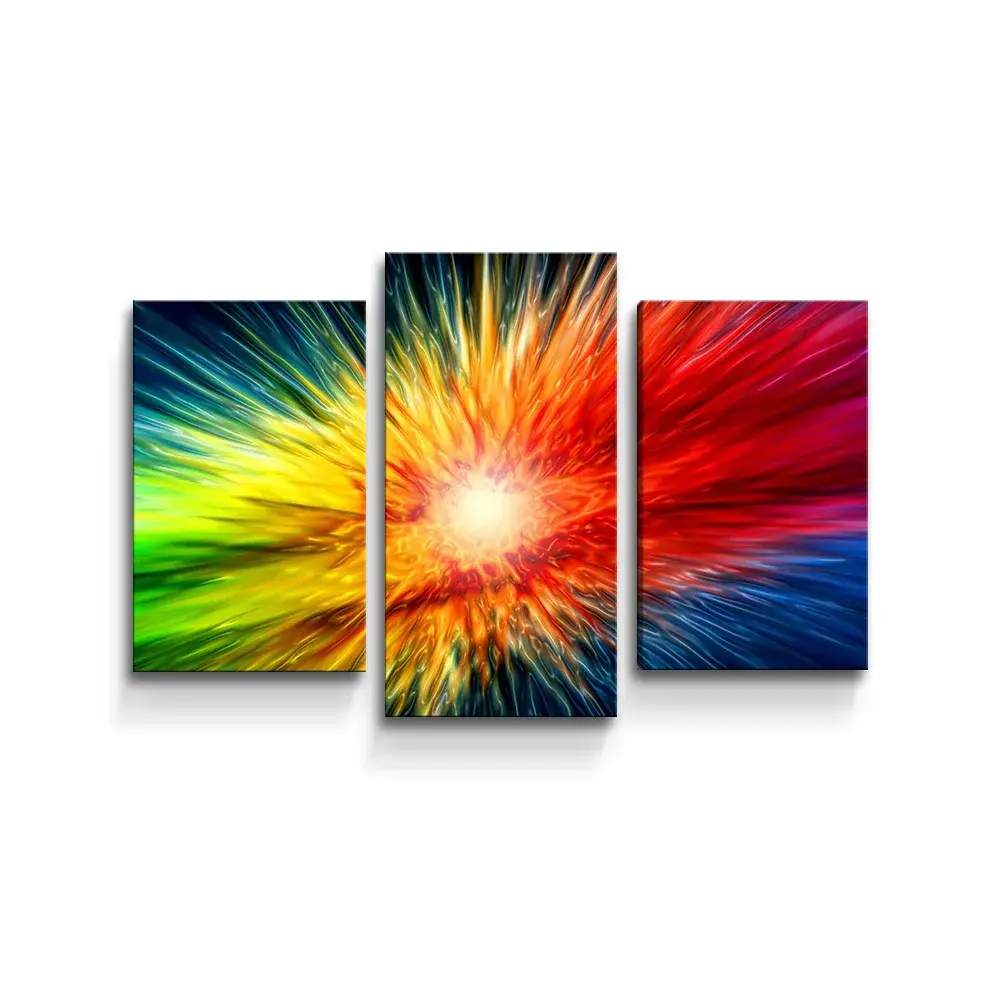 Obraz - 3-dílný Barevná exploze - 75x50 cm