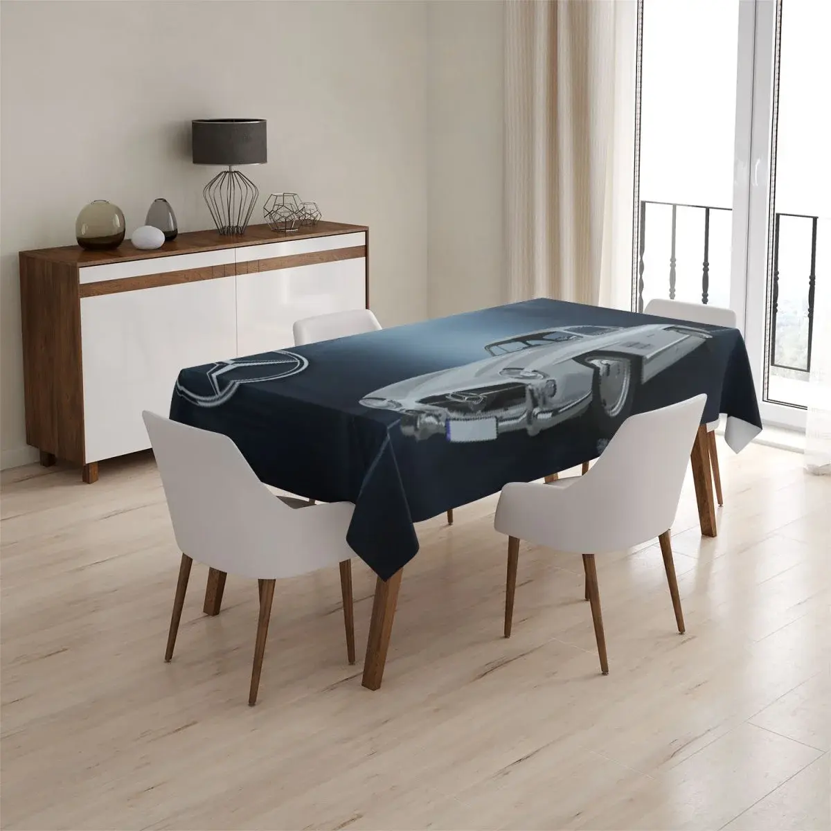 Ubrus Mercedes-Benz 300 SL V lese - 130x130 cm