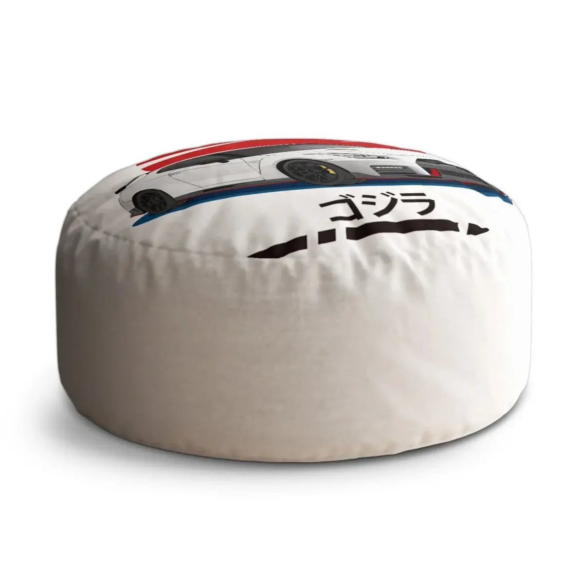 Taburet Circle Nissan GTR 35 Japonské slunce: 38x48 cm