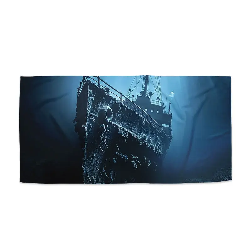 Ručník Vrak lodi na dně moře - 30x50 cm