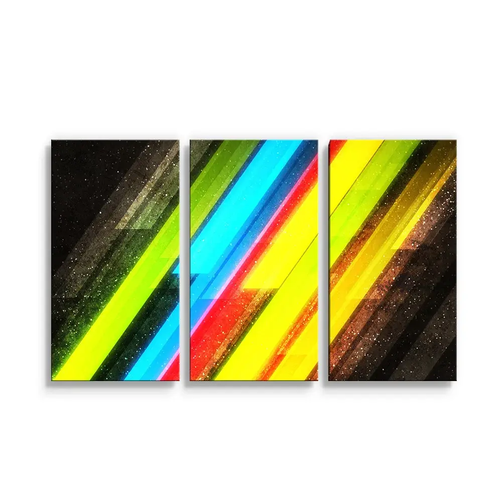 Obraz - 3-dílný Pruhová abstrakce - 120x80 cm