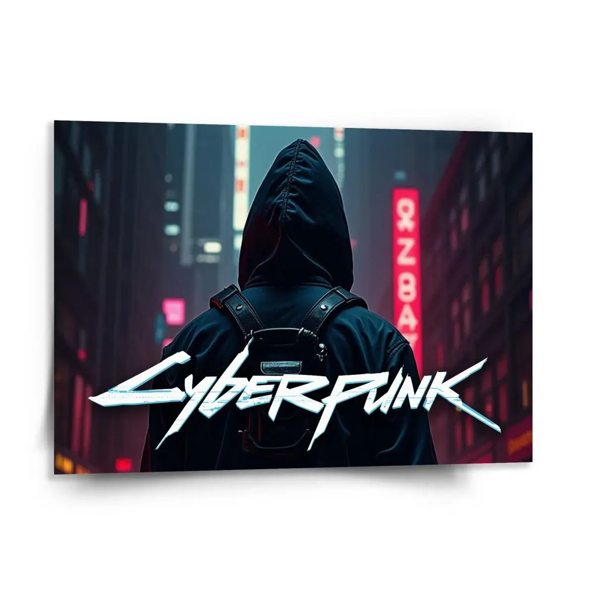Obraz Cyberpunk 2077 Pohled do města - 150x110 cm