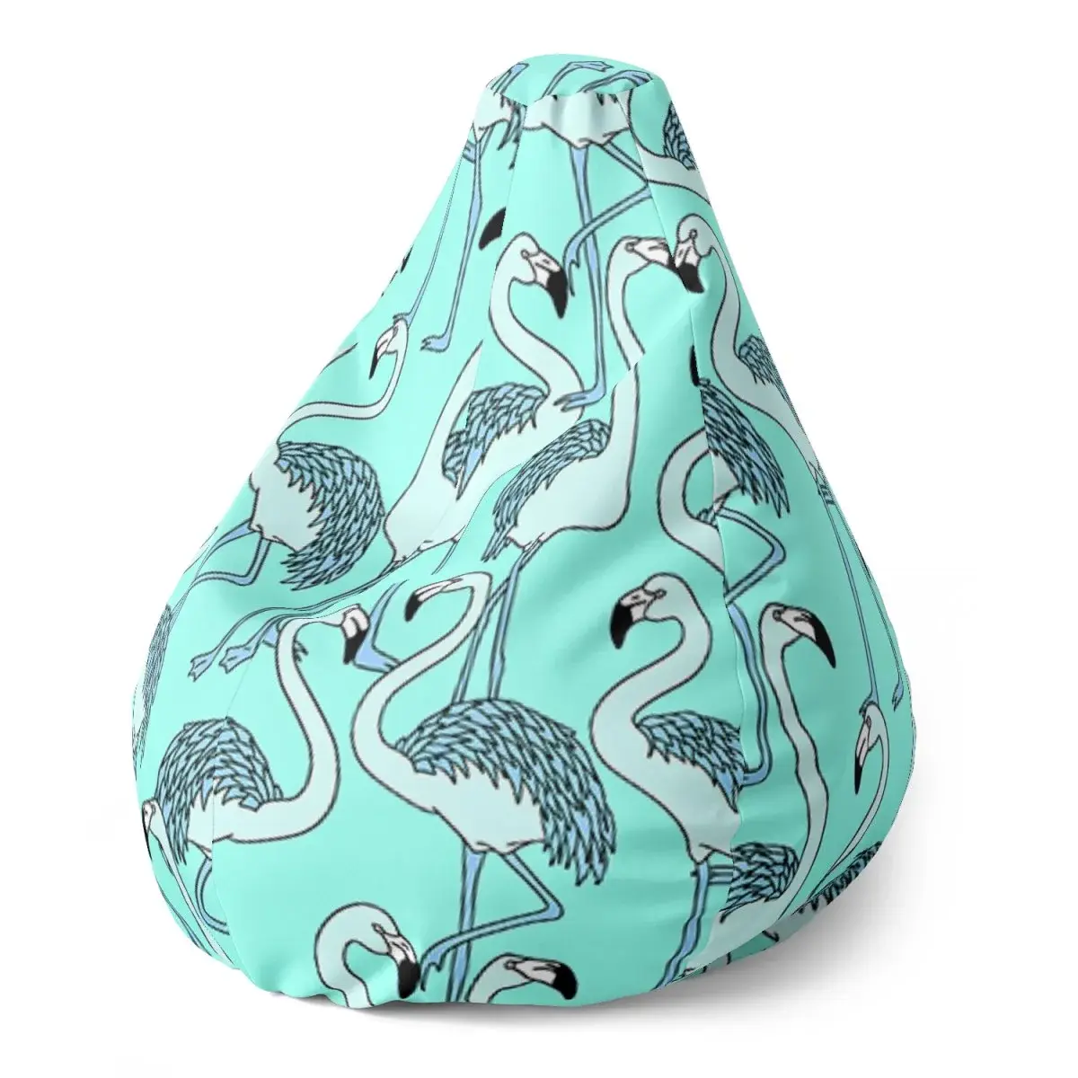 Sedací vak Pear Plameňáci - 70 x 95 x 15 cm