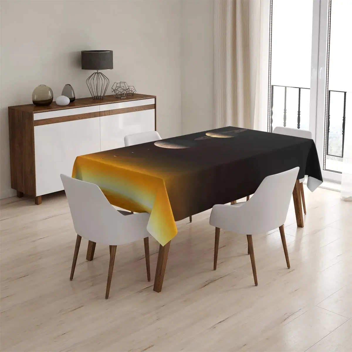 Ubrus Planety - 130x130 cm