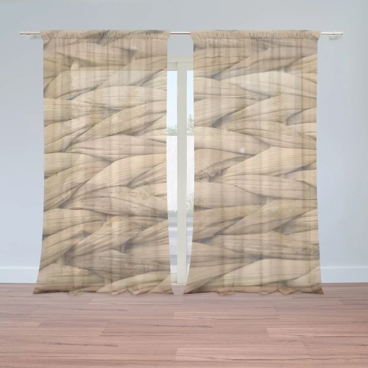 Záclony Banánové listí 2: 2ks 150x250cm
