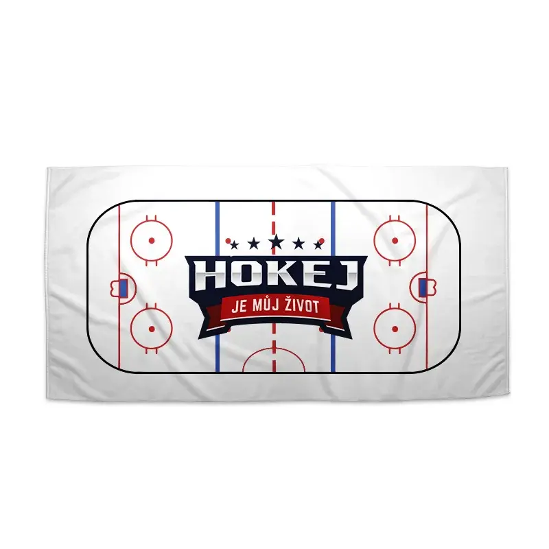 Ručník Hokej je můj život - 50x100 cm