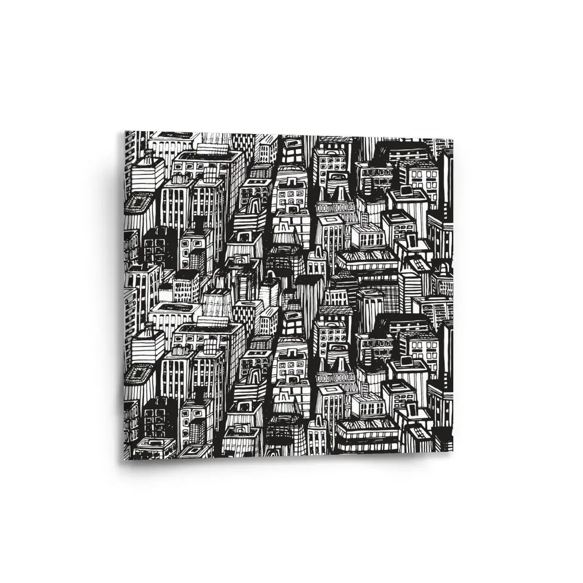 Obraz Kreslené mrakodrapy - 50x50 cm