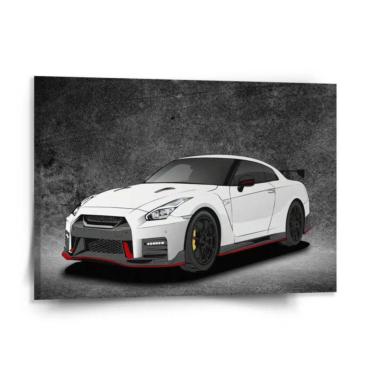 Obraz Nissan GTR 35 Šedý - 150x110 cm