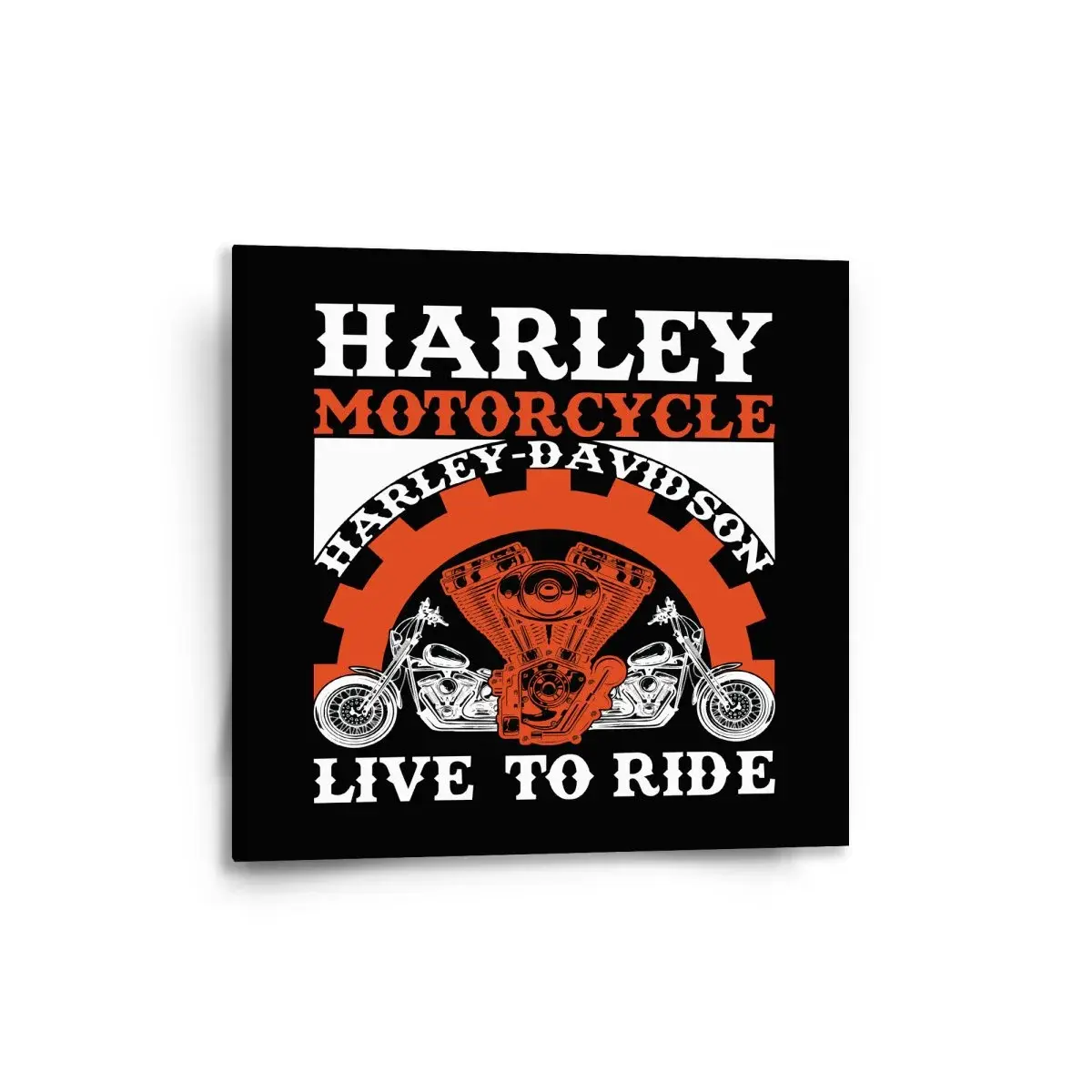 Obraz Harley-Davidson Live to ride - 50x50 cm