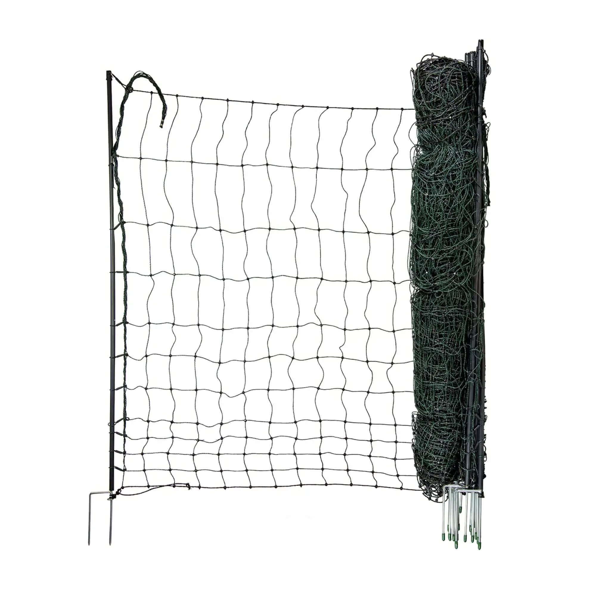 Elektrická ohradníková síť pro drůbež, výška 120 cm, délka 50 m, dvojitý hrot