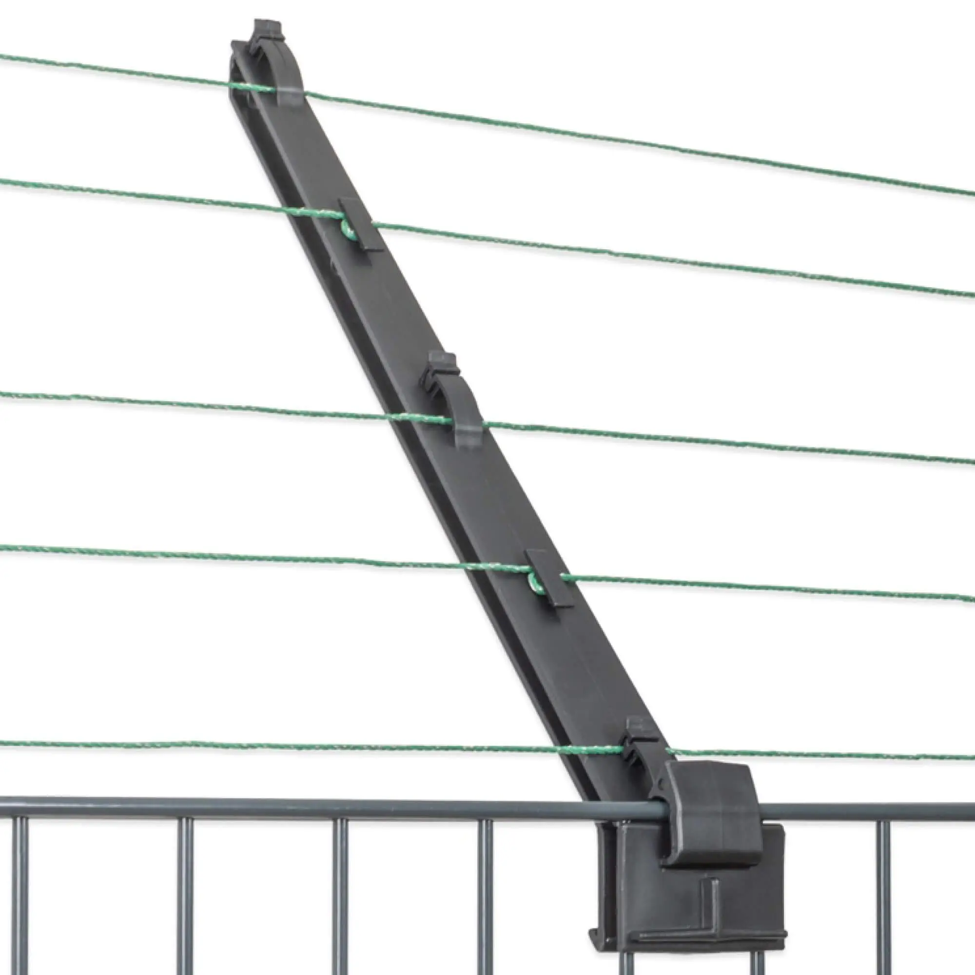Izolátor elektrického ohradníku na plot s ochranou proti přelézání škůdců, délka ramena 40 cm