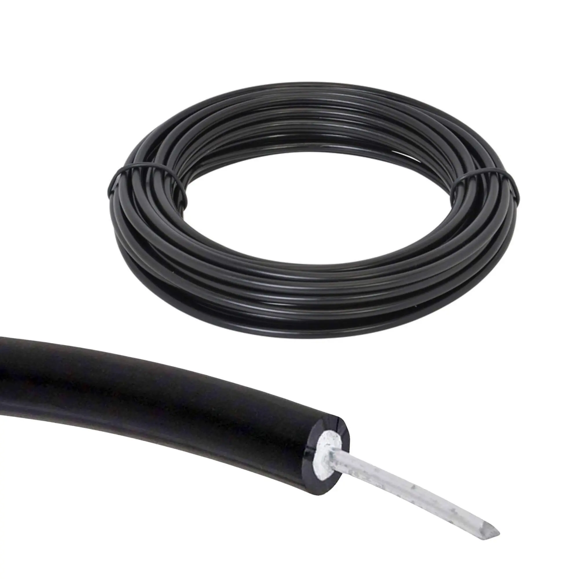Vysokonapěťový ocelový kabel s průměrem 1,6 mm pro elektrický ohradník - 1 m