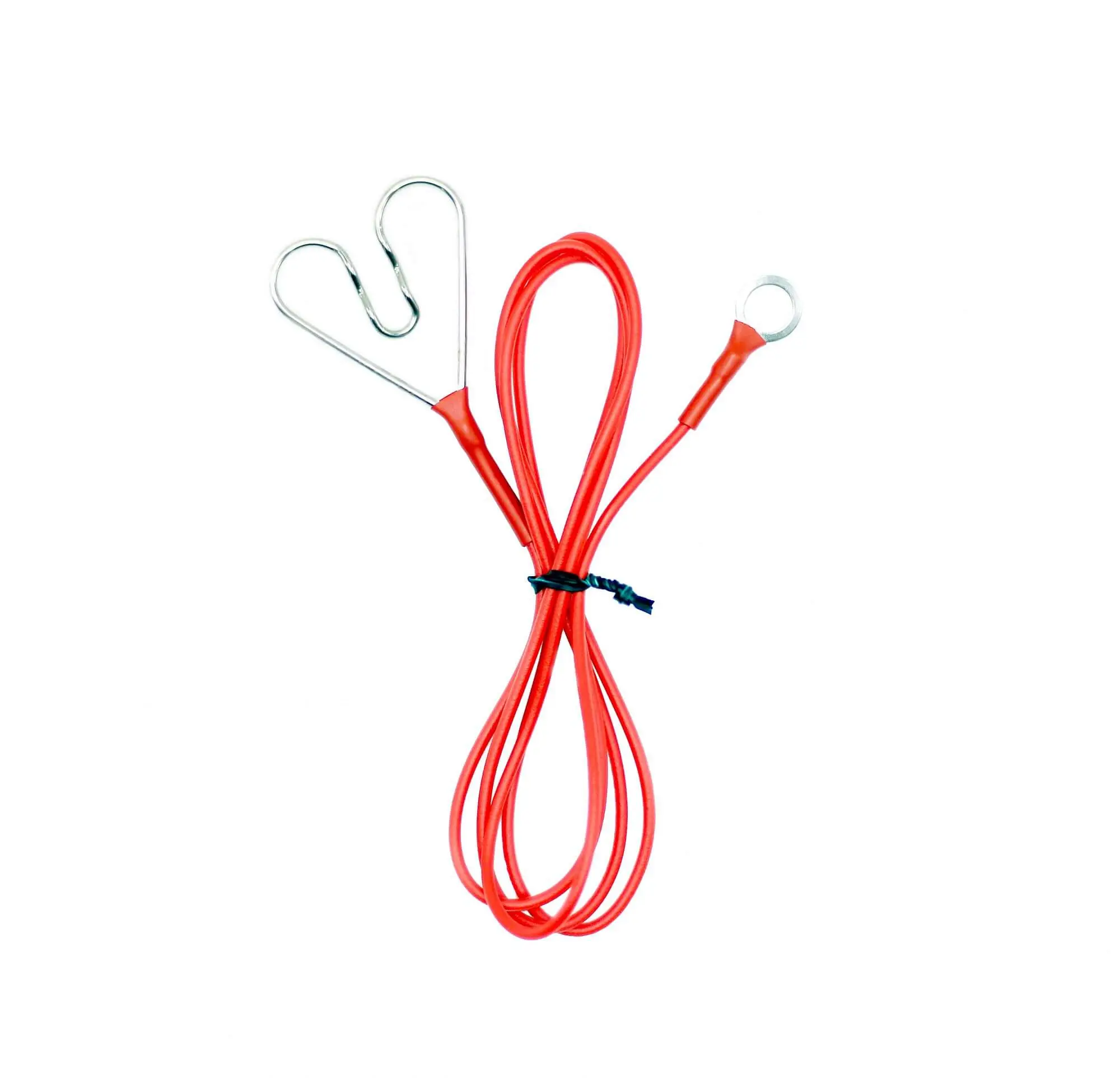 Kabel červený připojovací pro elektrický ohradník - 100 cm