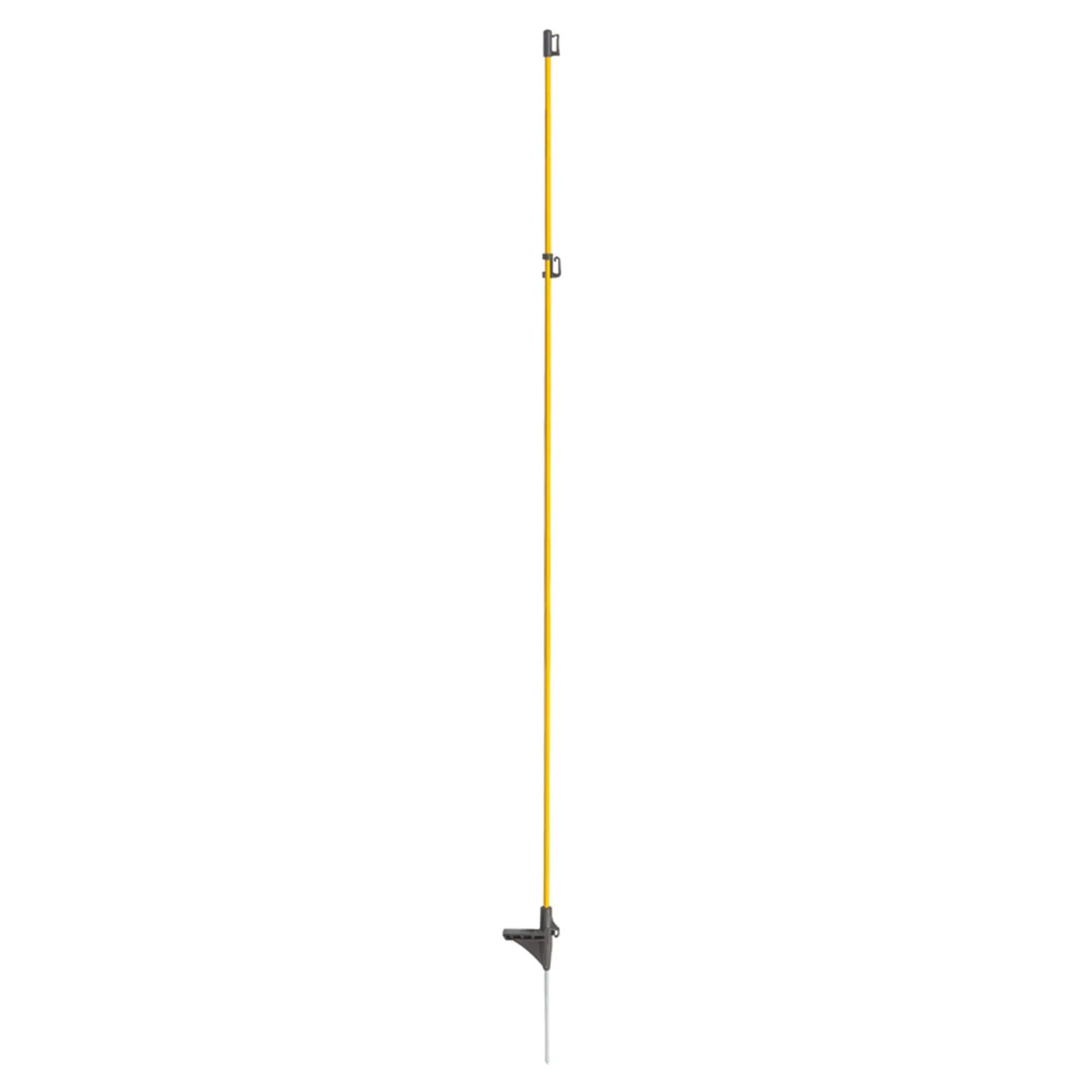 Sklolaminátová oválná tyčka pro elektrický ohradník 160 cm, nášlap a hrot, 2 izolátory